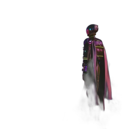 staff, robot, jacket, crown transparent PNG cut-out