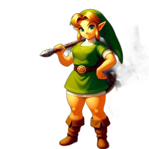 weapon, staff, sword, dress transparent PNG cut-out
