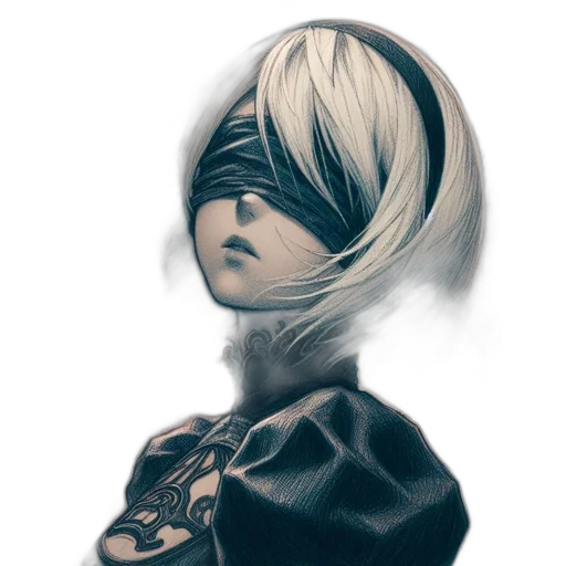 mask, face, hair, robot transparent PNG cut-out