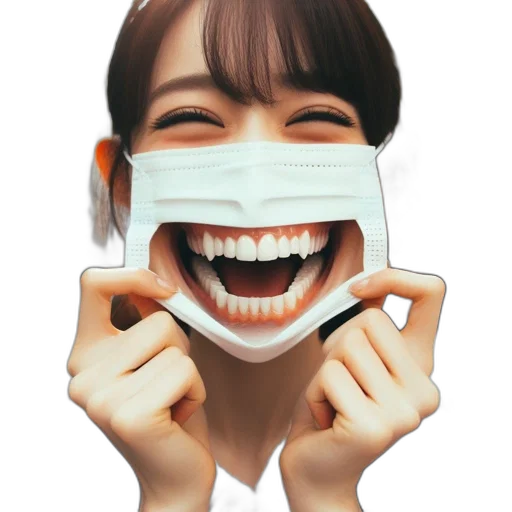 mask, face, photorealistic, 3d render transparent PNG cut-out