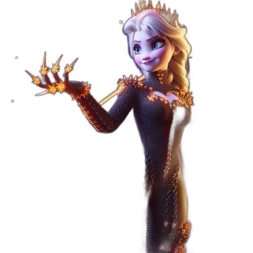 robot, staff, creature, dress transparent PNG cut-out