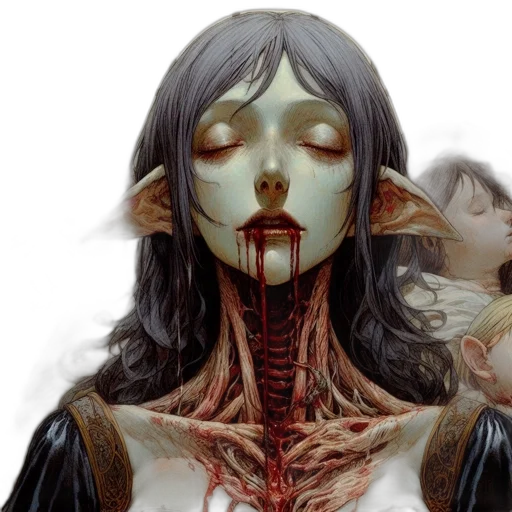 fantasy art, concept art, comic book art, photorealistic transparent PNG cut-out
