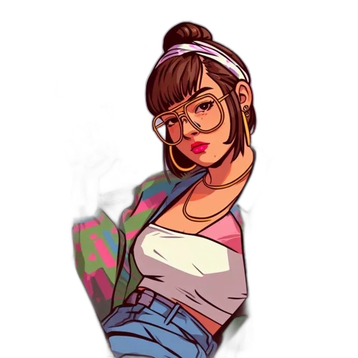jacket, dress, face, cartoon transparent PNG cut-out