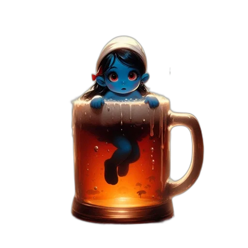 robot, bottle, 3d render, concept art transparent PNG cut-out