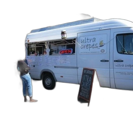 staff, food, truck, named transparent PNG cut-out