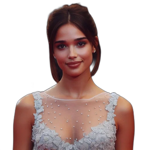 dress, jewelry, face, crown transparent PNG cut-out