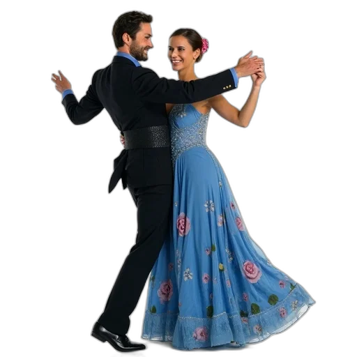dress, man, woman, dancing transparent PNG cut-out
