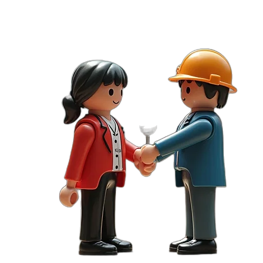 3d render, playmobil, figurines, figurine transparent PNG cut-out