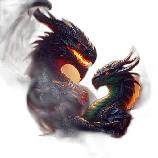 dragon, creature, mask, animal transparent PNG cut-out