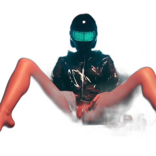 robot, jacket, mask, creature transparent PNG cut-out