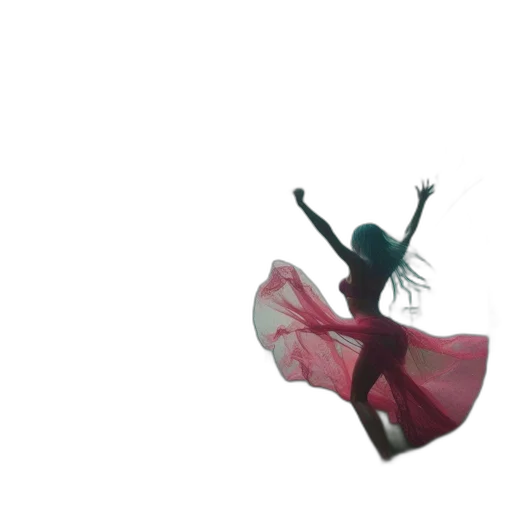 dress, umbrella, creature, hair transparent PNG cut-out