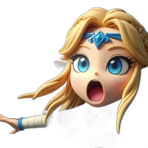 face, hair, crown, weapon transparent PNG cut-out