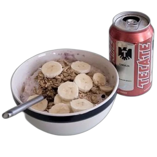 food, bowl, oatmeal, topped transparent PNG cut-out