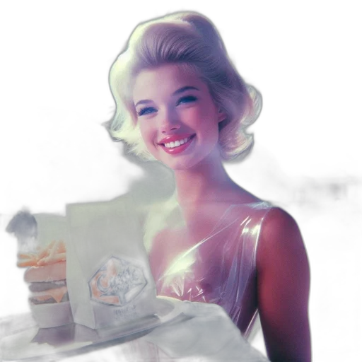 food, crown, photorealistic, 3d render transparent PNG cut-out