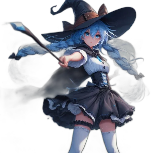 staff, hat, dress, sword transparent PNG cut-out