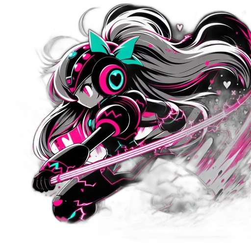 sword, weapon, hair, staff transparent PNG cut-out