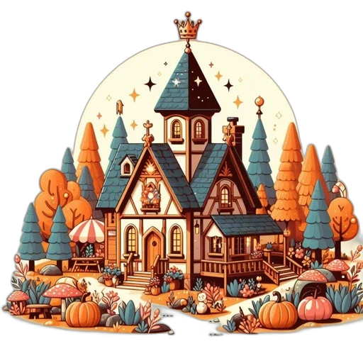 crown, building, concept art, fantasy art transparent PNG cut-out