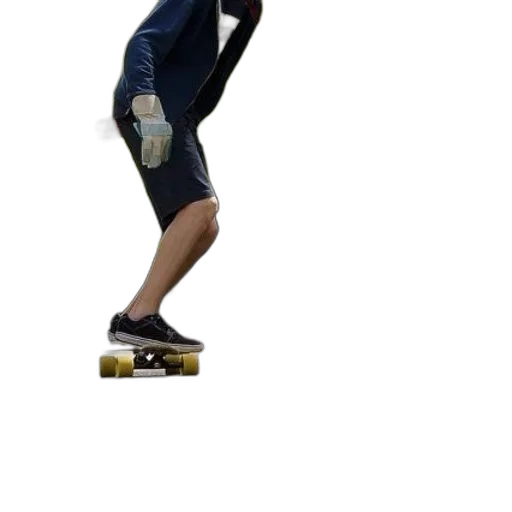 3d render, photorealistic, person, skateboarding transparent PNG cut-out