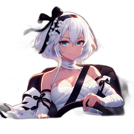 robot, dress, weapon, sword transparent PNG cut-out