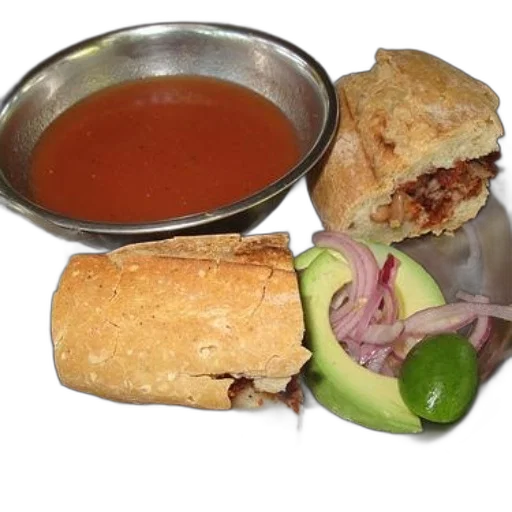 food, photorealistic, plate, sandwich transparent PNG cut-out