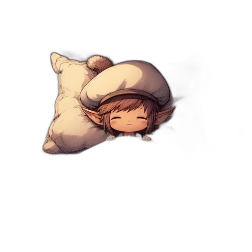 hat, staff, creature, mask transparent PNG cut-out