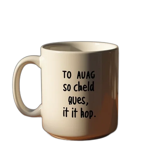 hat, quote, mug transparent PNG cut-out