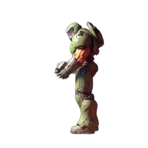 robot, weapon, staff, creature transparent PNG cut-out