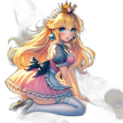 crown, dress, staff, dragon transparent PNG cut-out