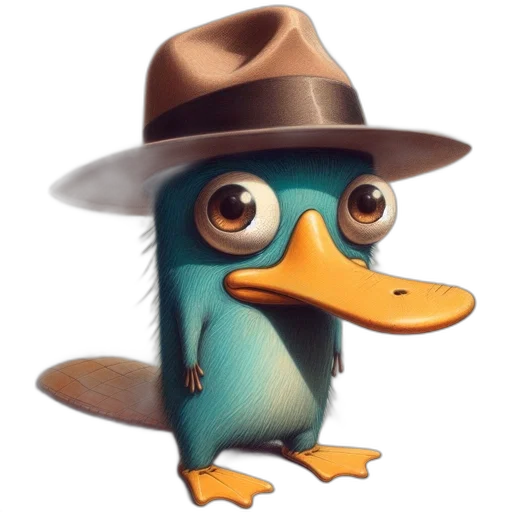 hat, animal, staff, creature transparent PNG cut-out