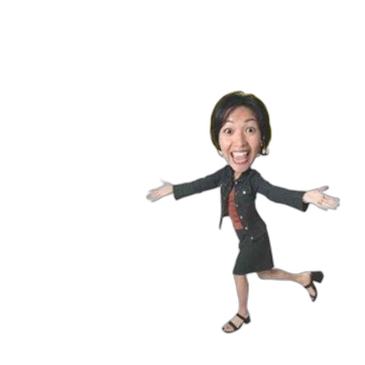 staff, creature, 3d render, cartoon transparent PNG cut-out