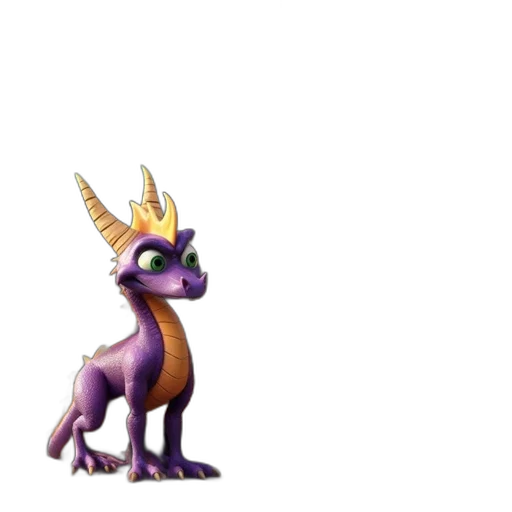 dragon, crown, animal, staff transparent PNG cut-out