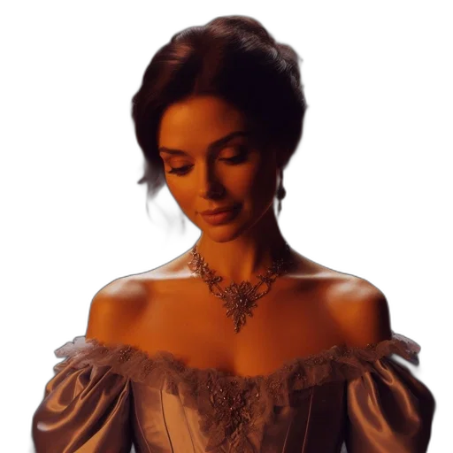 crown, dress, jewelry, face transparent PNG cut-out