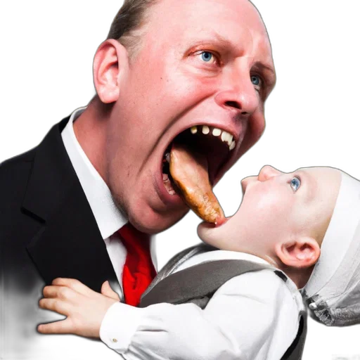 food, face, creature, two transparent PNG cut-out