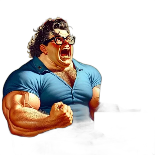comic book art, concept art, cartoon, 3d render transparent PNG cut-out