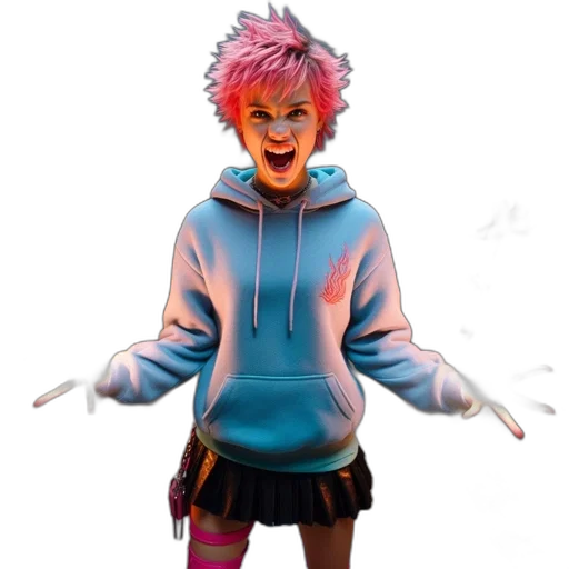 jacket, staff, creature, concept art transparent PNG cut-out