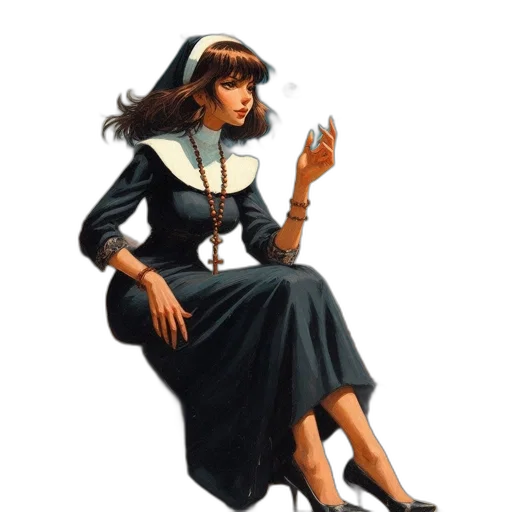 dress, staff, concept art, photorealistic transparent PNG cut-out