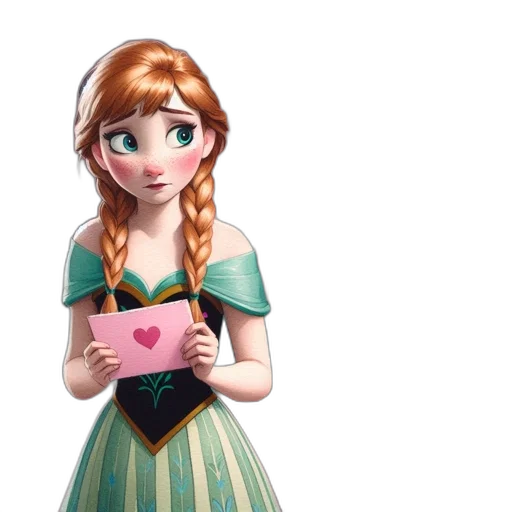 dress, face, 3d render, concept art transparent PNG cut-out