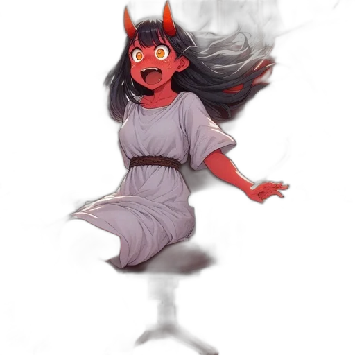dragon, creature, staff, dress transparent PNG cut-out