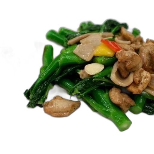 food, photorealistic, plate, stir-fried transparent PNG cut-out