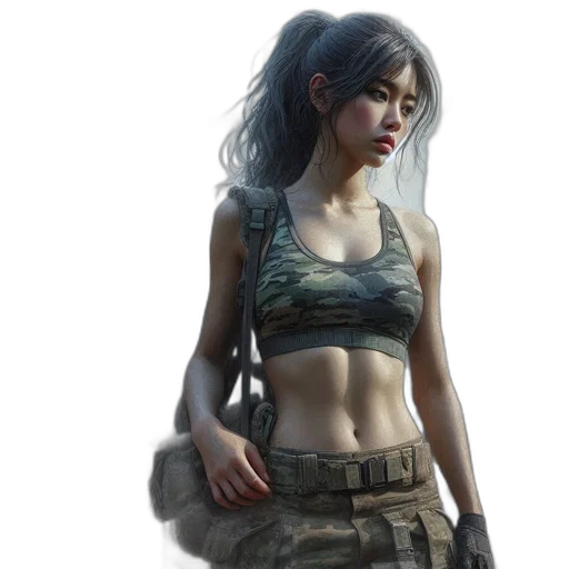 concept art, fantasy art, photorealistic, pixel art transparent PNG cut-out