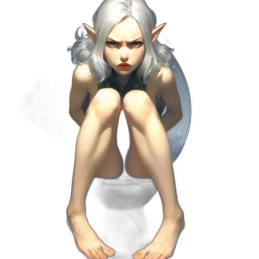 creature, face, staff, dress transparent PNG cut-out