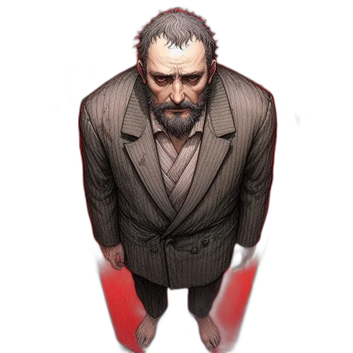 jacket, face, staff, mask transparent PNG cut-out