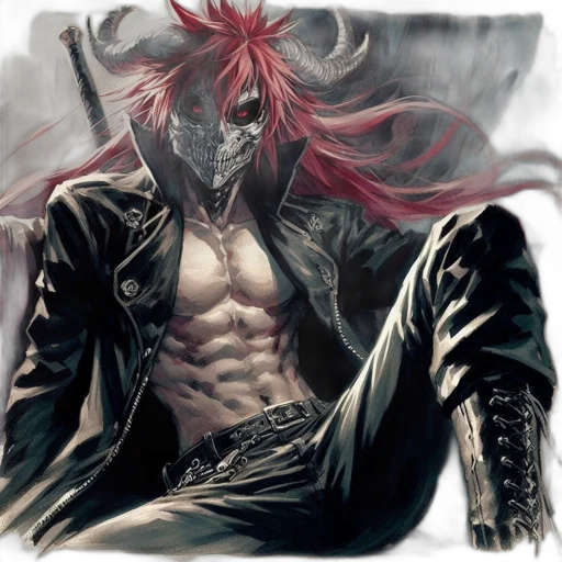 jacket, mask, concept art, comic book art transparent PNG cut-out