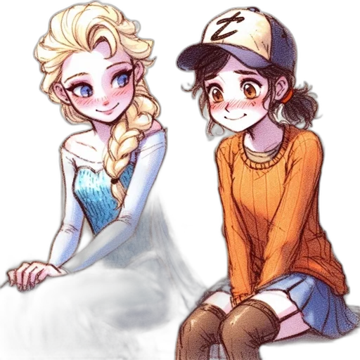 hat, watercolor, anime, cartoon transparent PNG cut-out