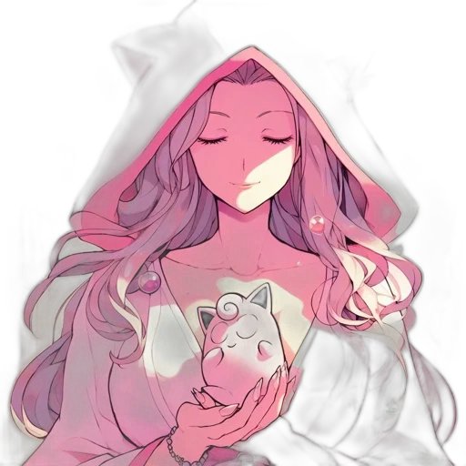 mask, staff, dress, vaporwave transparent PNG cut-out