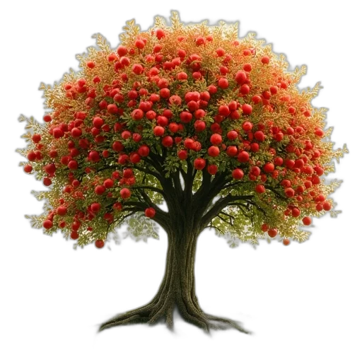 tree, crown, flower, staff transparent PNG cut-out