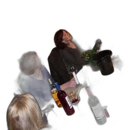 bottle, staff, weapon, hair transparent PNG cut-out