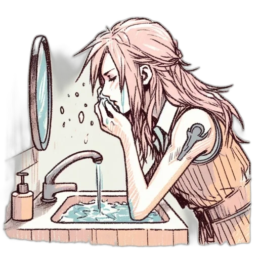 hair, mask, face, creature transparent PNG cut-out