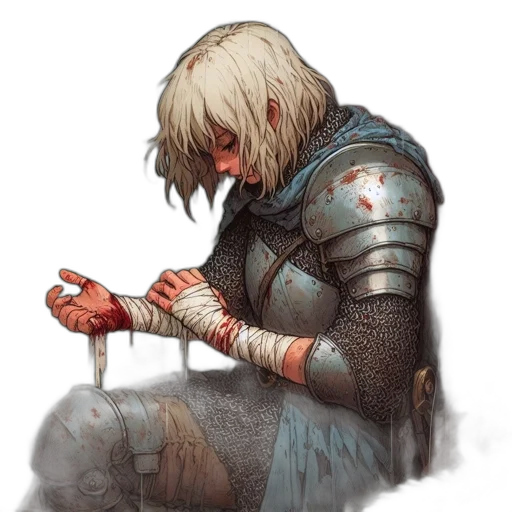 sword, weapon, face, fantasy art transparent PNG cut-out