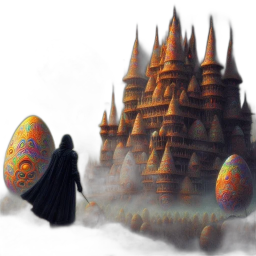 concept art, fantasy art, 3d render, photorealistic transparent PNG cut-out